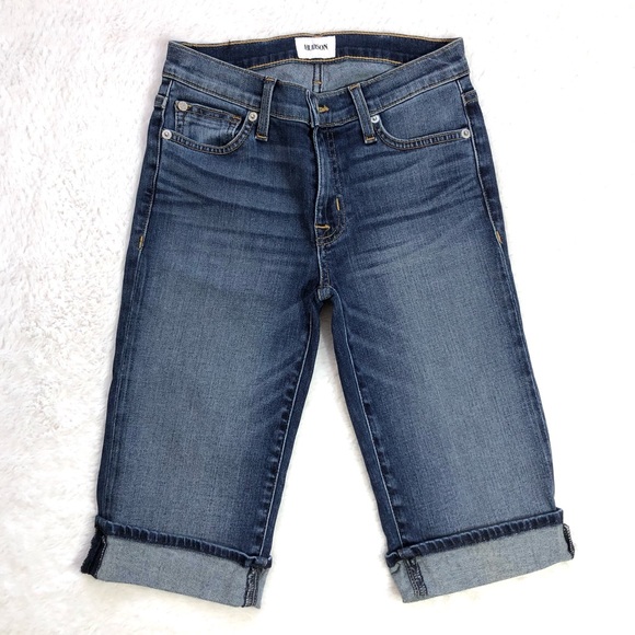 Hudson Amelia Cuffed Knee Length Shorts - Picture 1 of 7